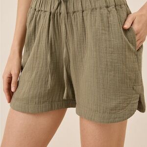 Pact Olive Women's Cargo Shorts